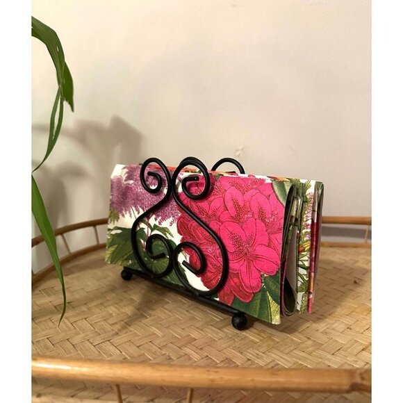 Home Basics Scroll Collection Black Steel Napkin Holder - Picture 3 of 7